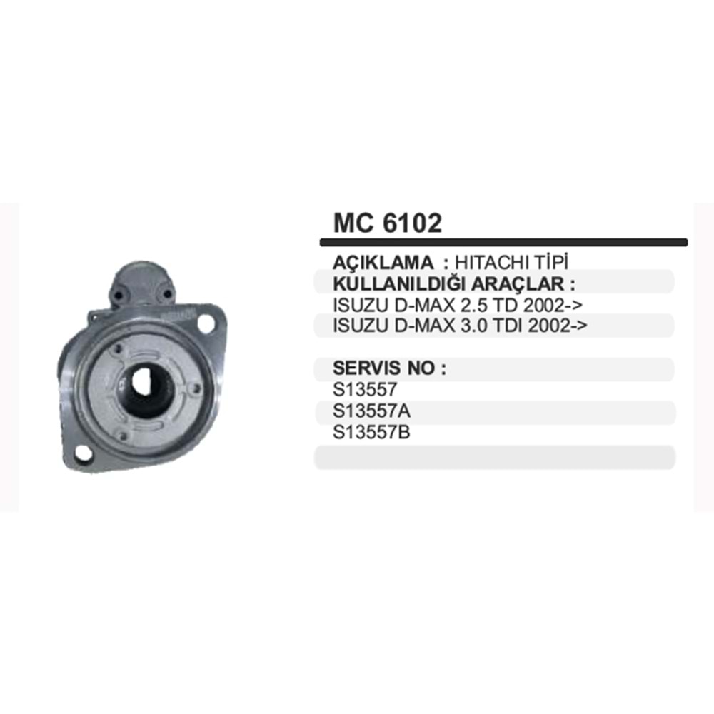 MARS PINYON KAPAGI ISUZU DMAX 2,5 TD