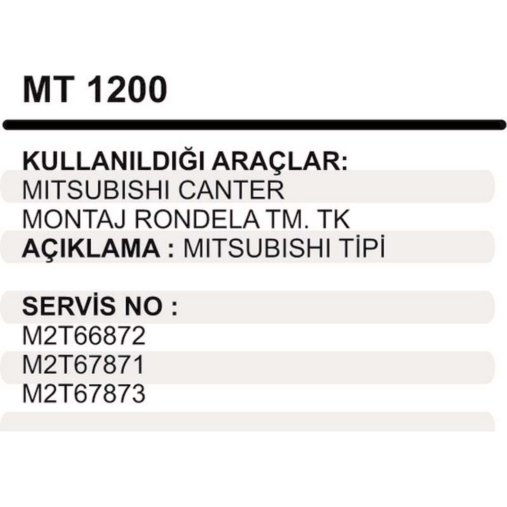 MONTAJ RONDELA TAMIR TAKIMI