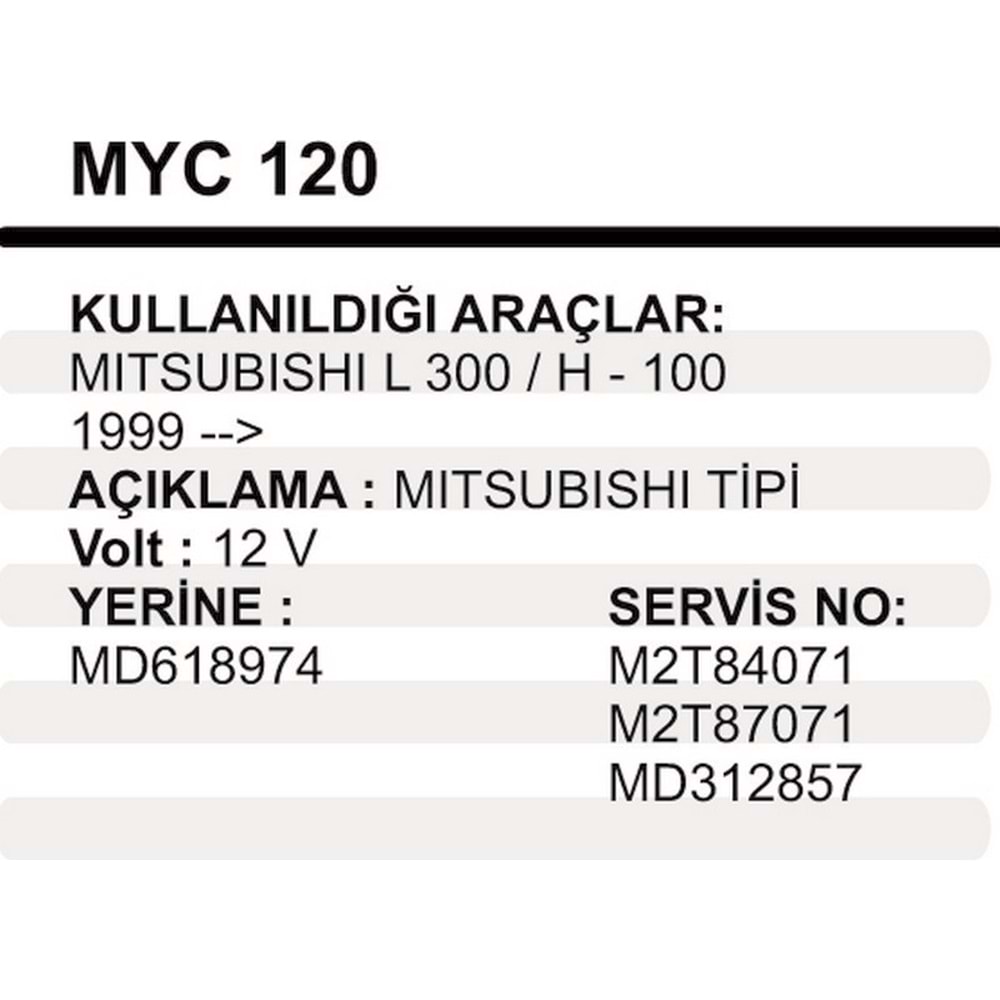 MARS YASTIKGOV.L300-H100 12V49005