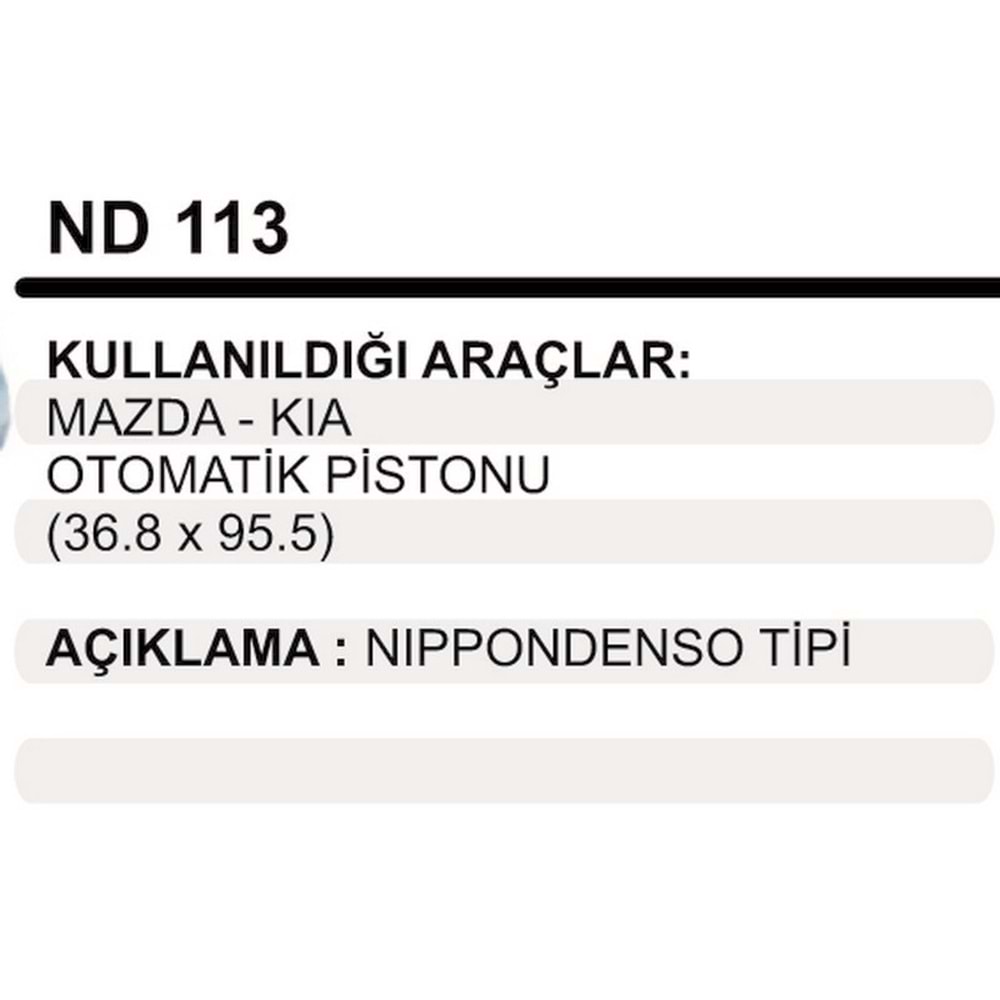 MARS OTOMATIGI PISTONU MAZDA KIA