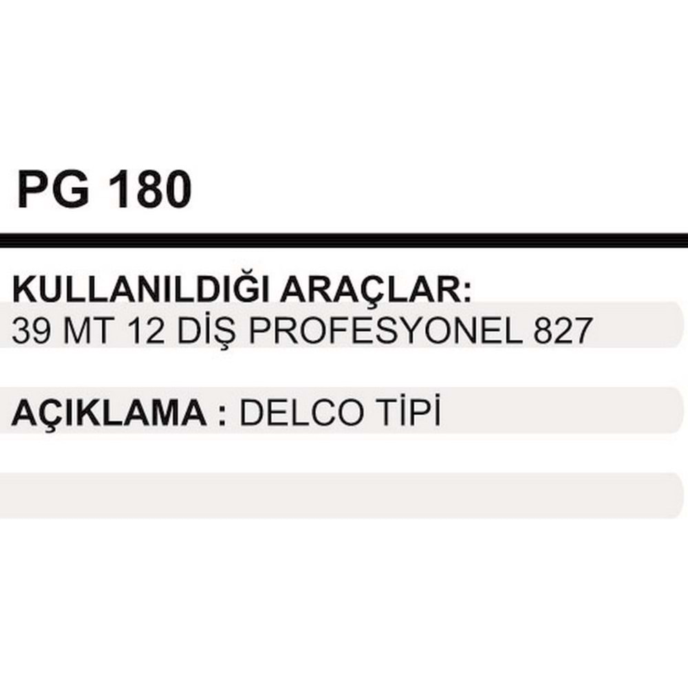 MARS DISLISI DELCO 39MT PROFESYONEL