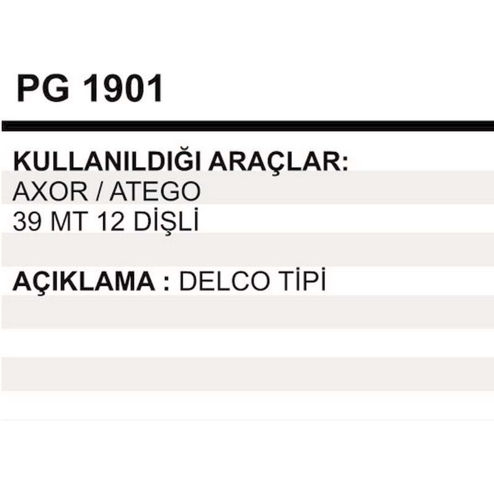 MARS DISLISI DELCO 39MT 12D AXOR-ATEGO