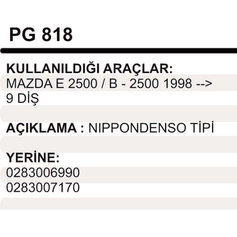 MARS DISLISI 9DIS MAZDA E2500