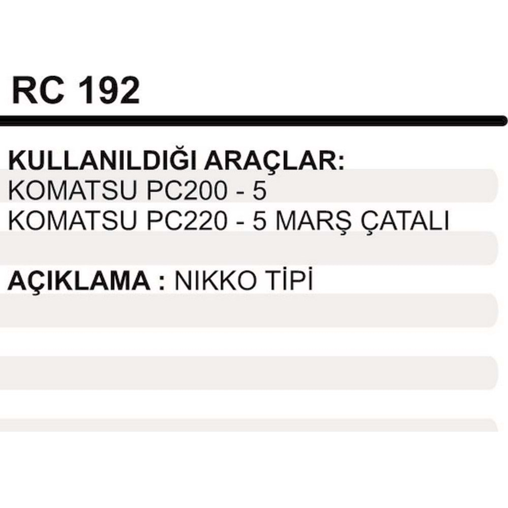 MARS CATAL KOMATSU PC200-5 / PC220-5