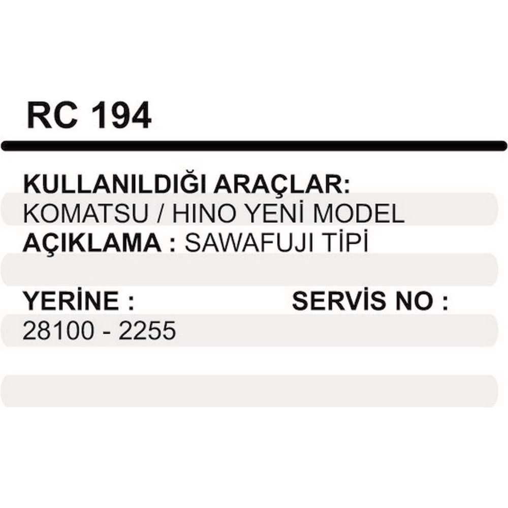 MARS CATAL KOMATSU HINO YM CATALLI