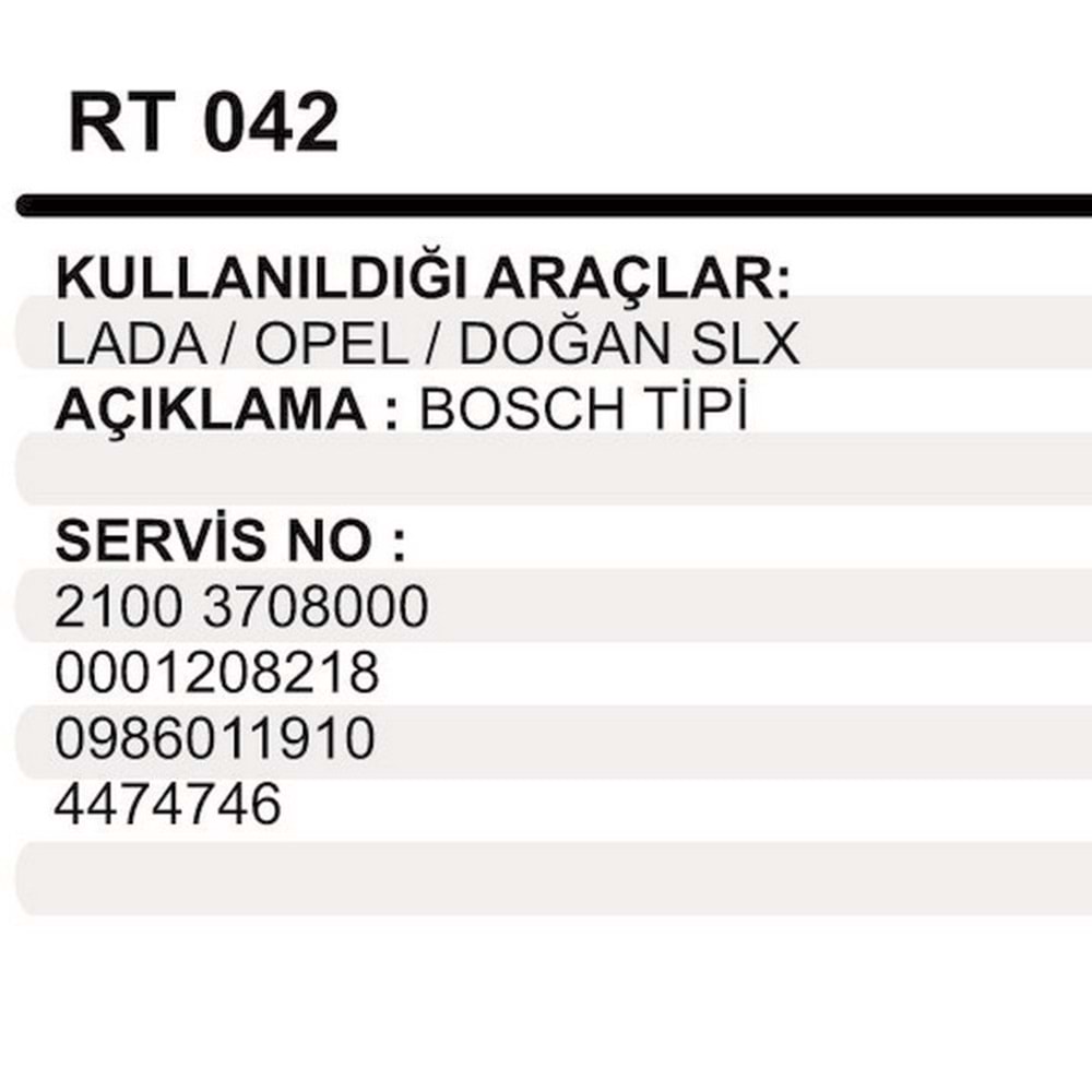 M.REDIKSIYON TK.LADA OPEL FORD