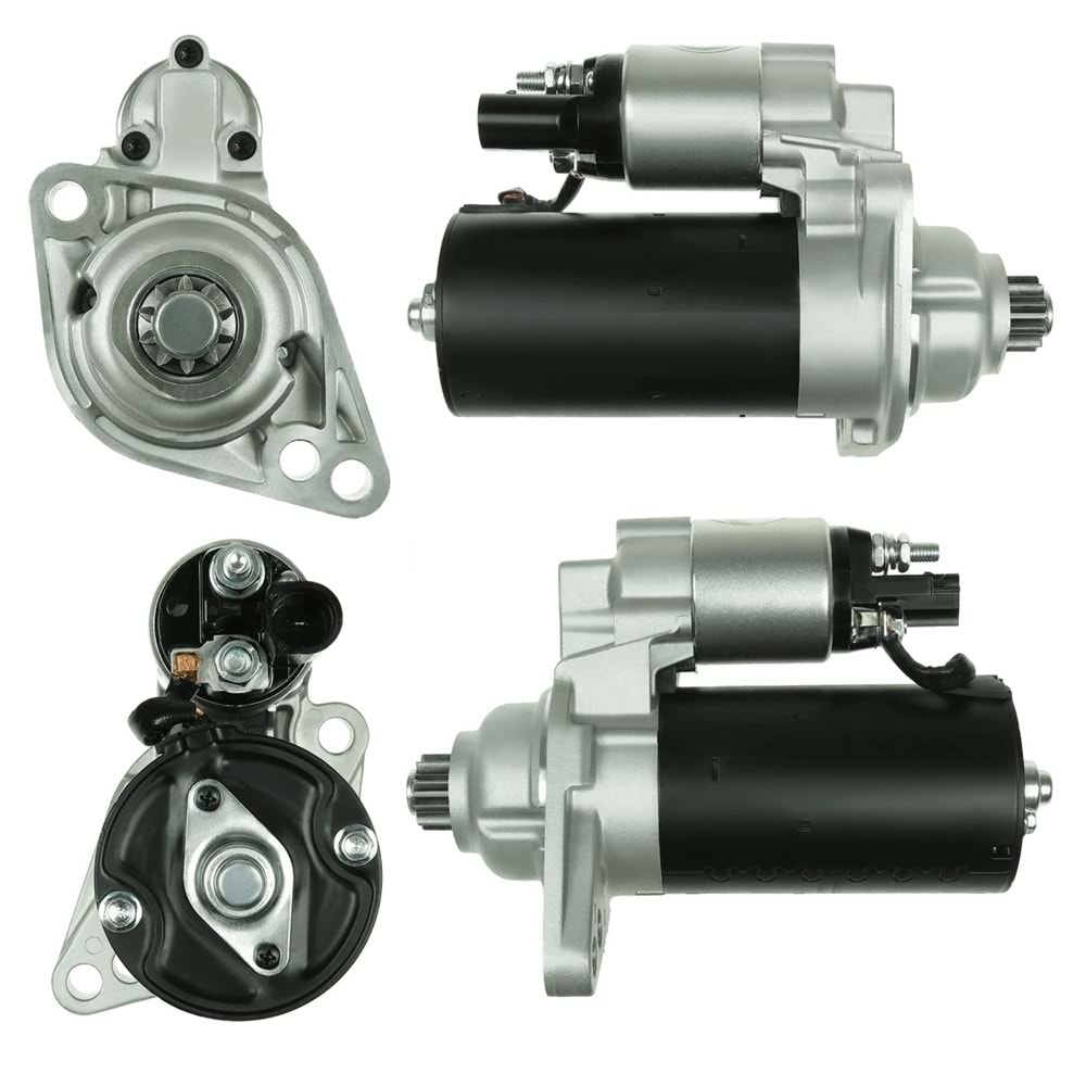 MARS MOTORU 12V 10 DIS 1.7 KW BOSCH TIPI VW GOLF SKODA AUDI A3 SEAT CORDOBA TDI TERS DONUSLU
