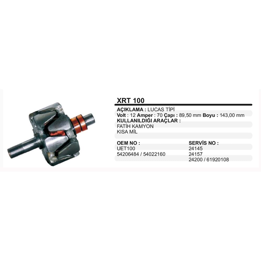 ALT ROTOR 12V FATIH KISA MIL