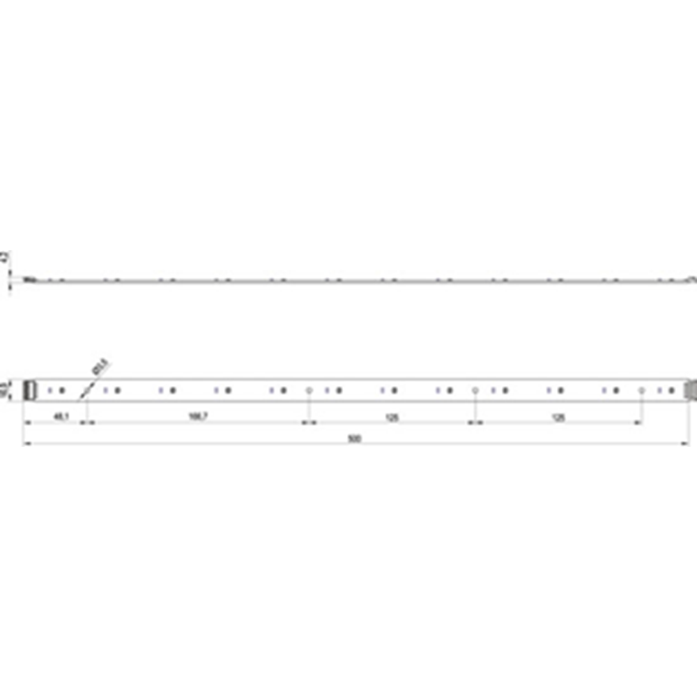 LED STRIP 24X0.5W 24V 500MM NIGHT