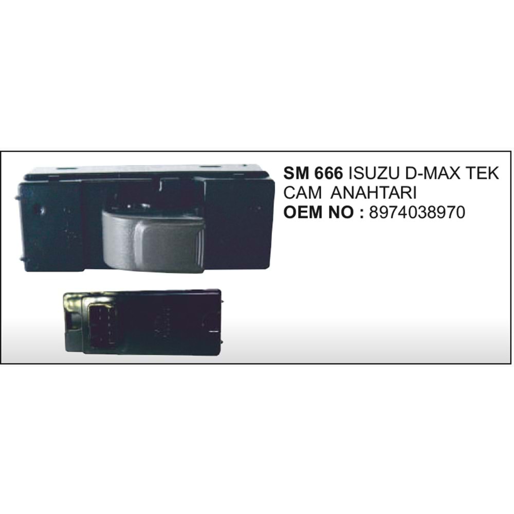 CAM ACMA ANAHTAR ISUZU D-MAX TEK CAM