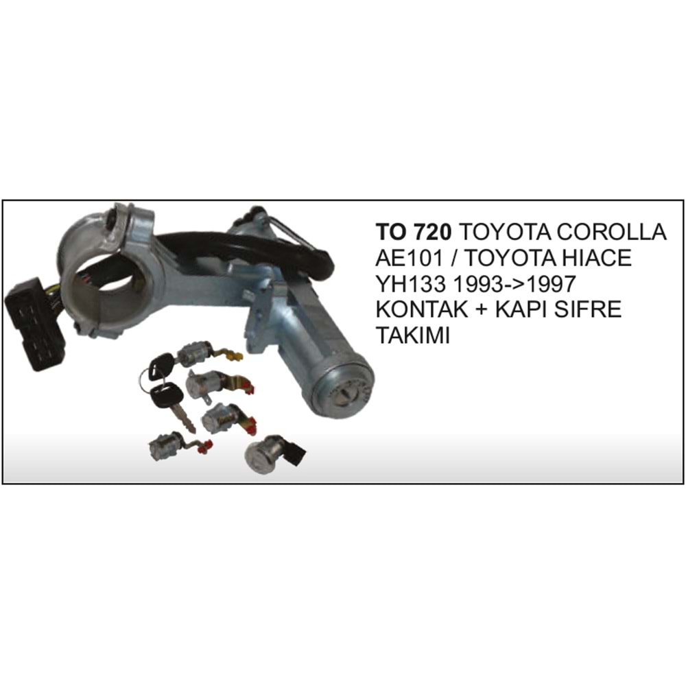KONTAK + KAPI SIFRE TAKIM COROLLA HIACE 93>97
