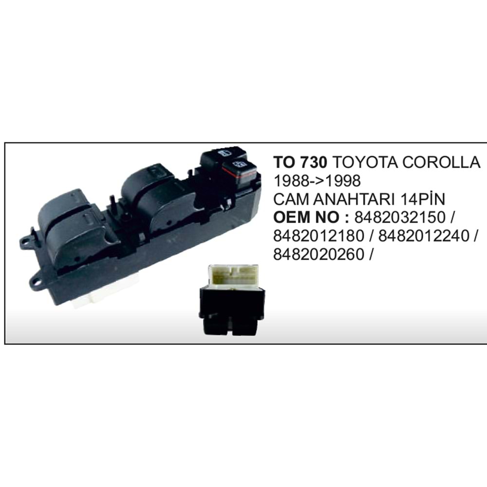 CAM ANAHTARI 4 CAM TOYOTA COROLLA 88-92