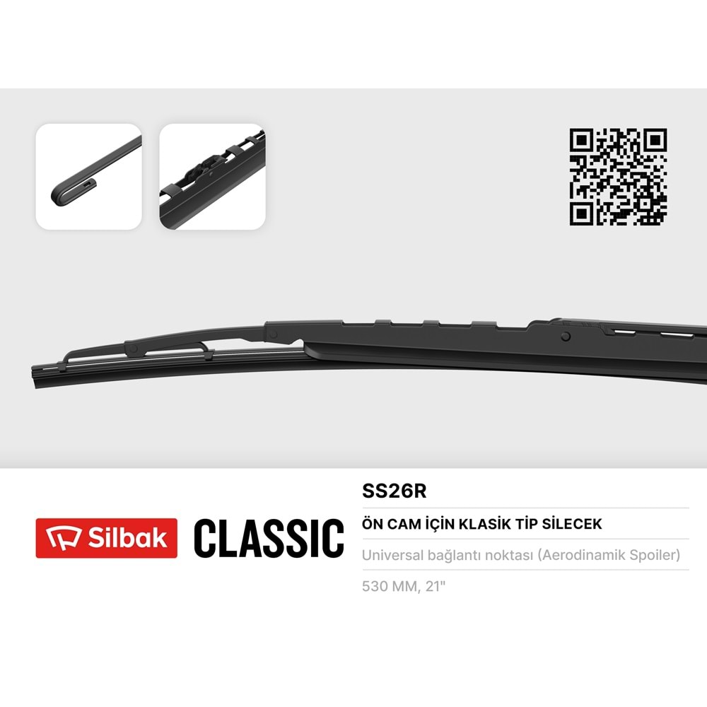 SILGI SUPURGE RUZGARLIKLI VW MB800 530mm