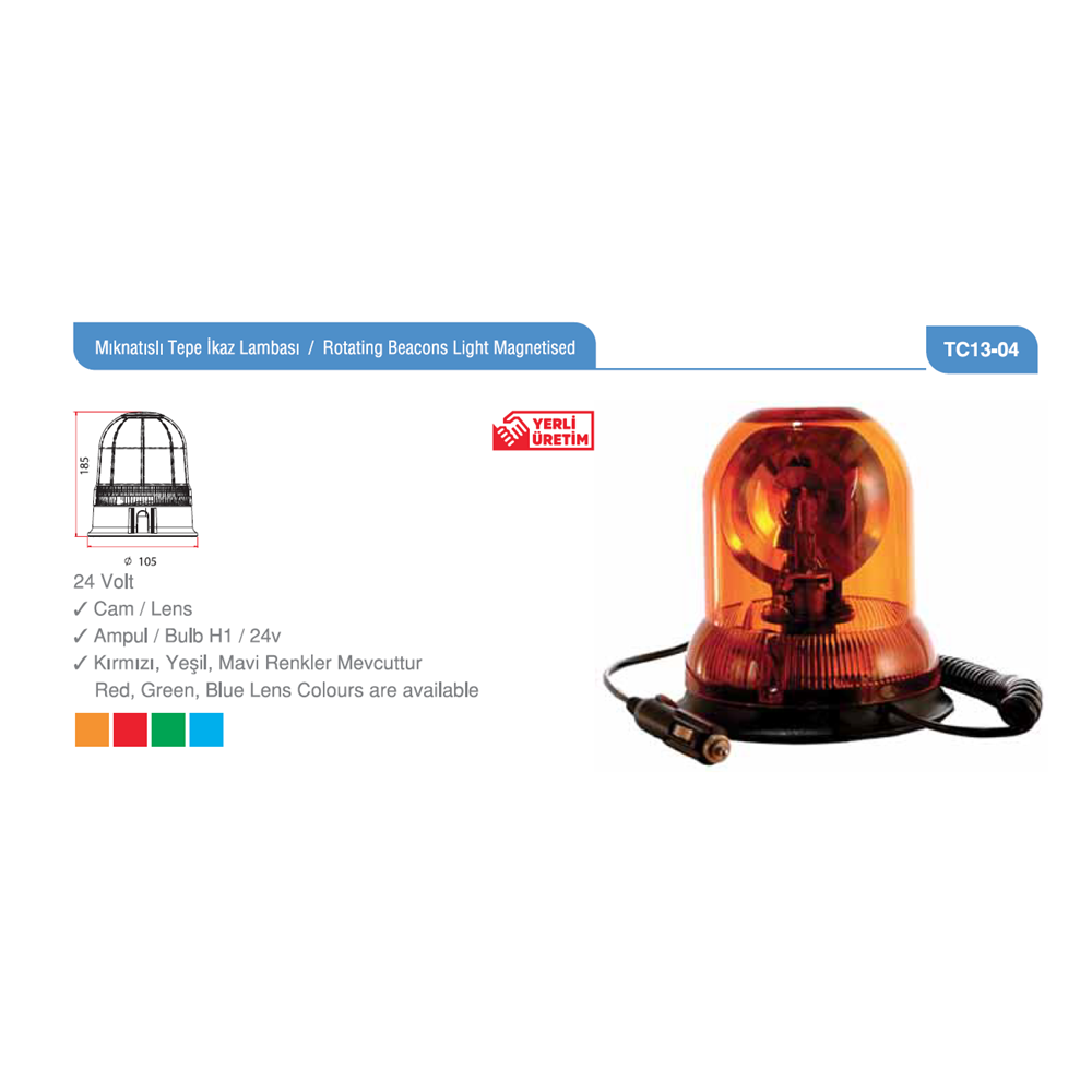 24V UNIVERSAL MIKNATISLI DONER LAMBA