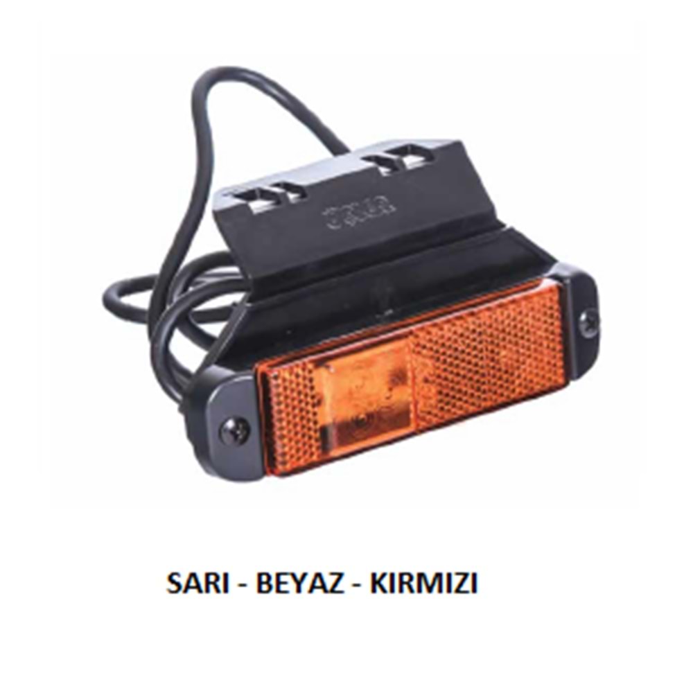 CRONE TIPI SINYAL LAMBA LEDLI BRAKETLİ SARI YM