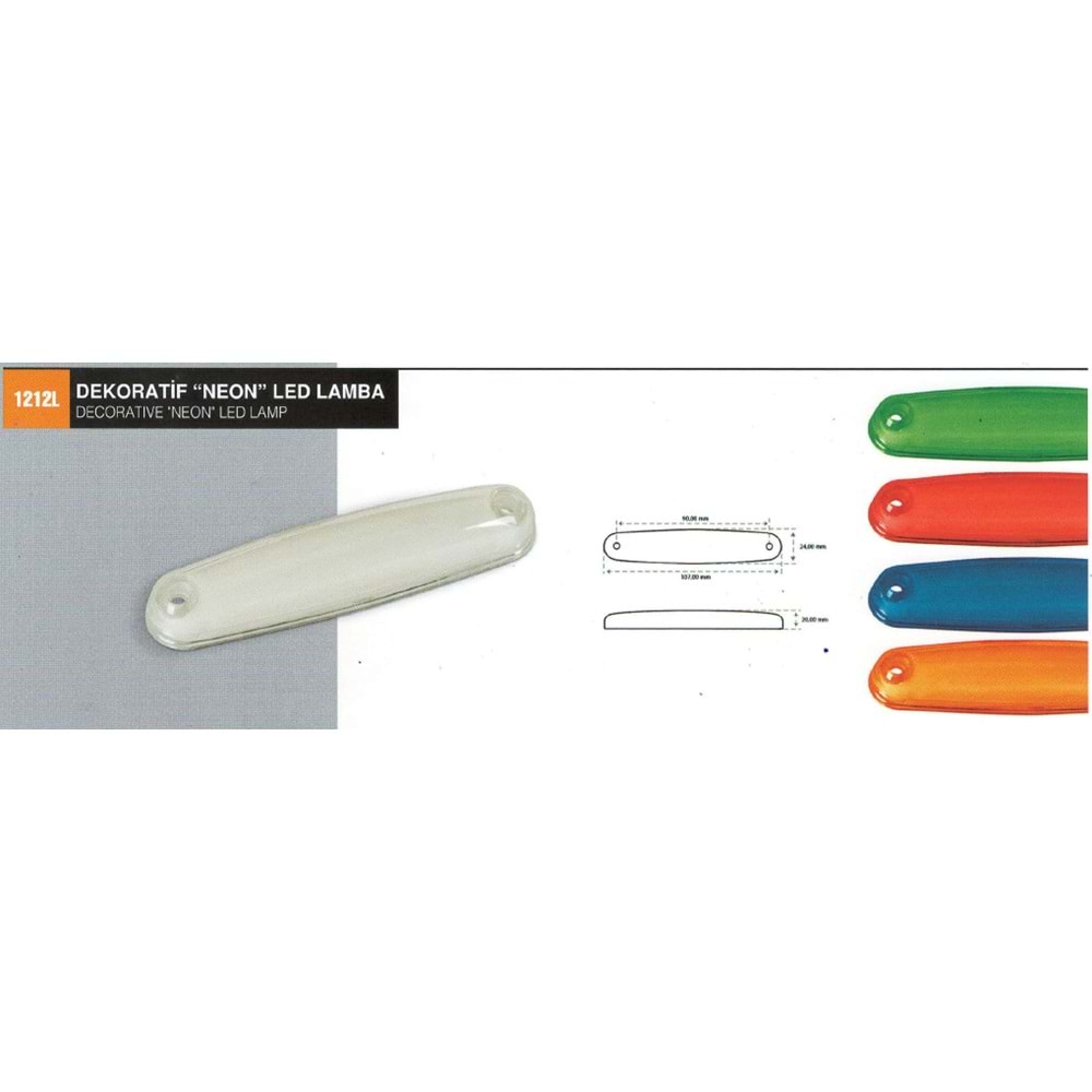 NEON PARMAK LED LAMBA KIRMIZI