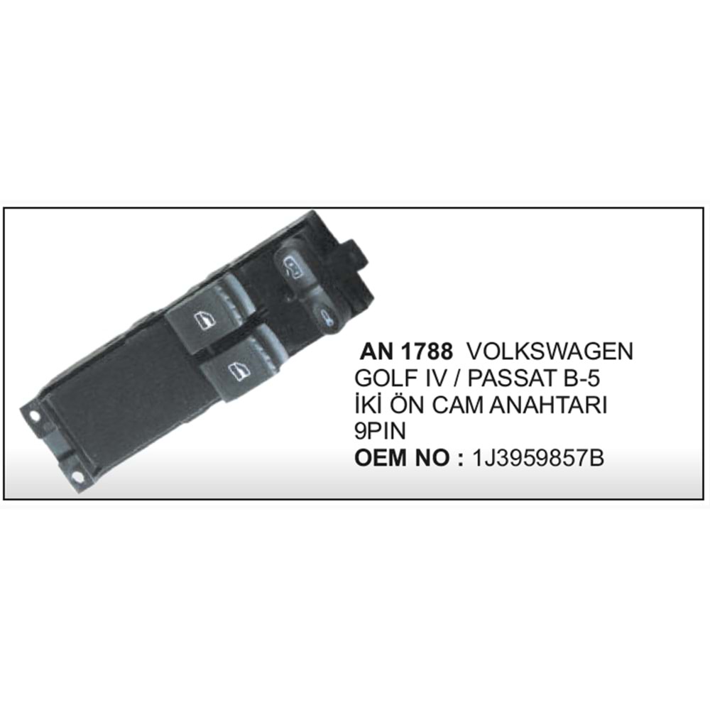 ON CAM ACMA ANAHTARI 9 PIN VW GOLF IV PASSAT B5 IKI CAM