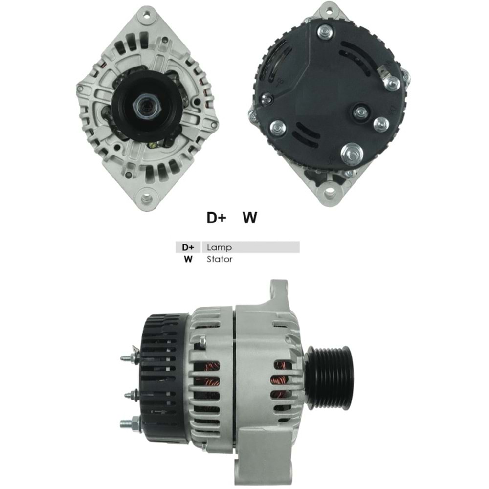 ALT DINAMO 12V 120A ISKRA TIP NEW HOLLAND IVECO MOTOR IA1286 D+ W