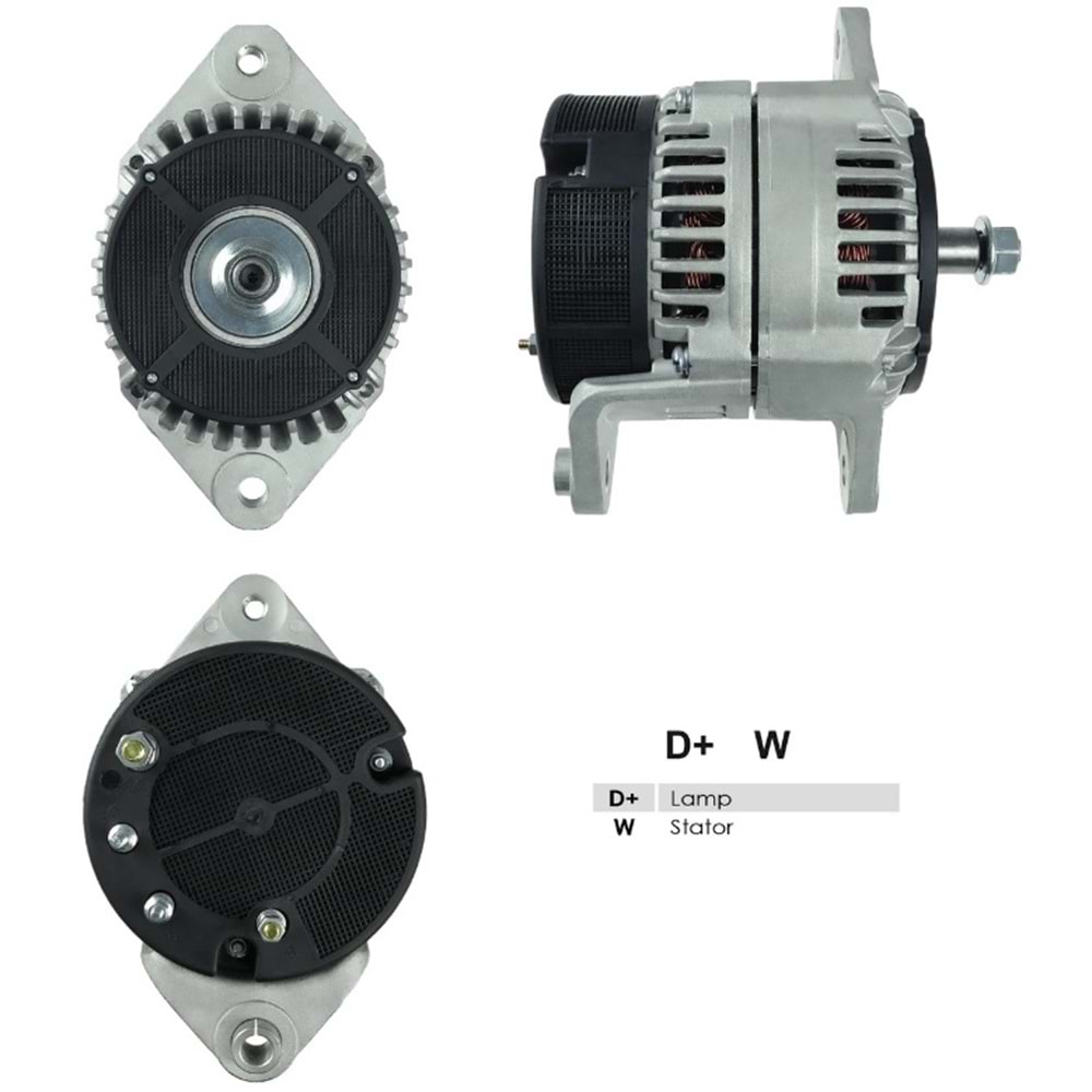 ALT DINAMO 12V 175A ISKRA TIP CASE FARMSTX280 M.FERGUSON MF480 STX JCB FASTRACK NEW HOLLAND IA1349