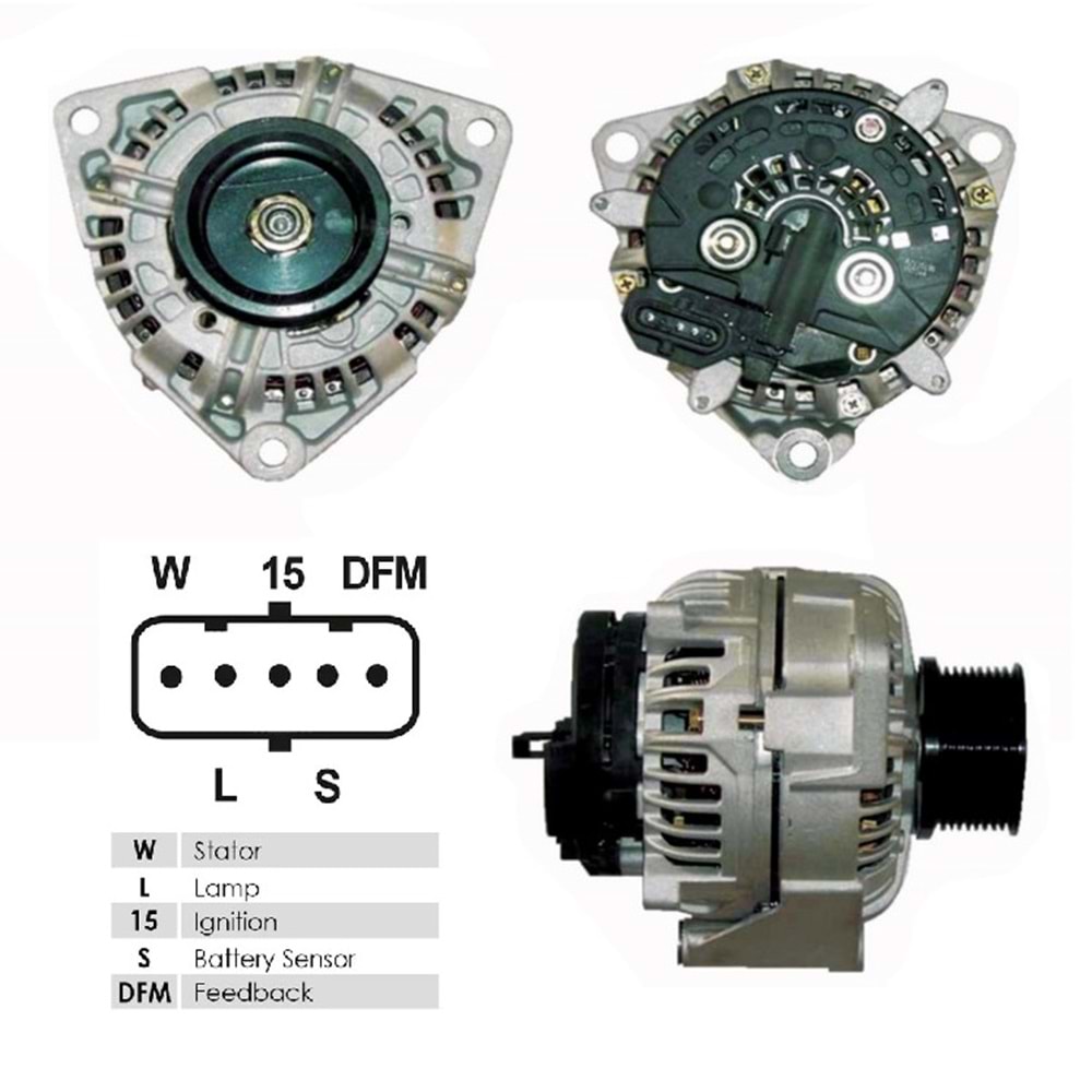 REVIZYONLU ALT DINAMO 24V 100A BOSCH TIP MERCEDES ACTROS IADESI YOKTUR