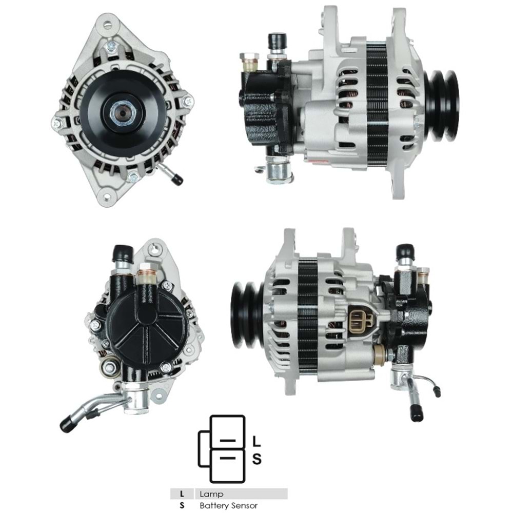 ALT DINAMO 12V 65A MITSUBISHI TIPI L300 2,5 D TD 98- CIFT KASNAK L-S ***
