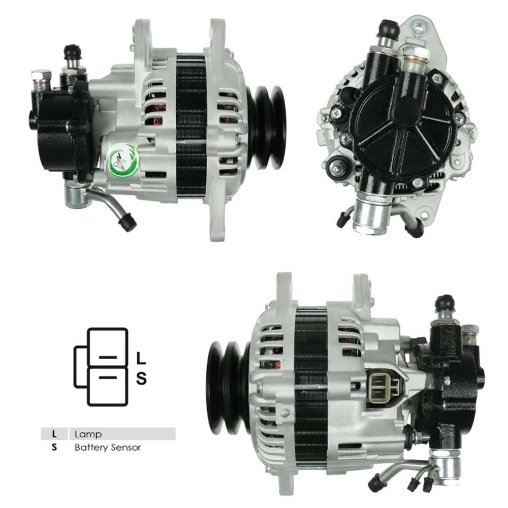 ALT DINAMO 12V 65A MANDO TIP HYUNDAI H100 MITSUBISHI L300 VAKUMLU CIFT KASNAKLI ALT-V39A