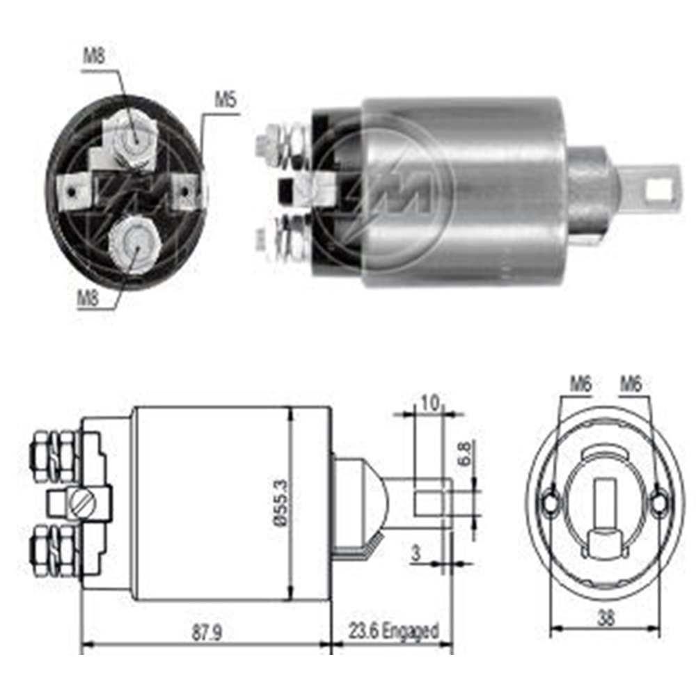 MARS OTOMATIGI 12V 2 DELIKLI MITSUBISHI