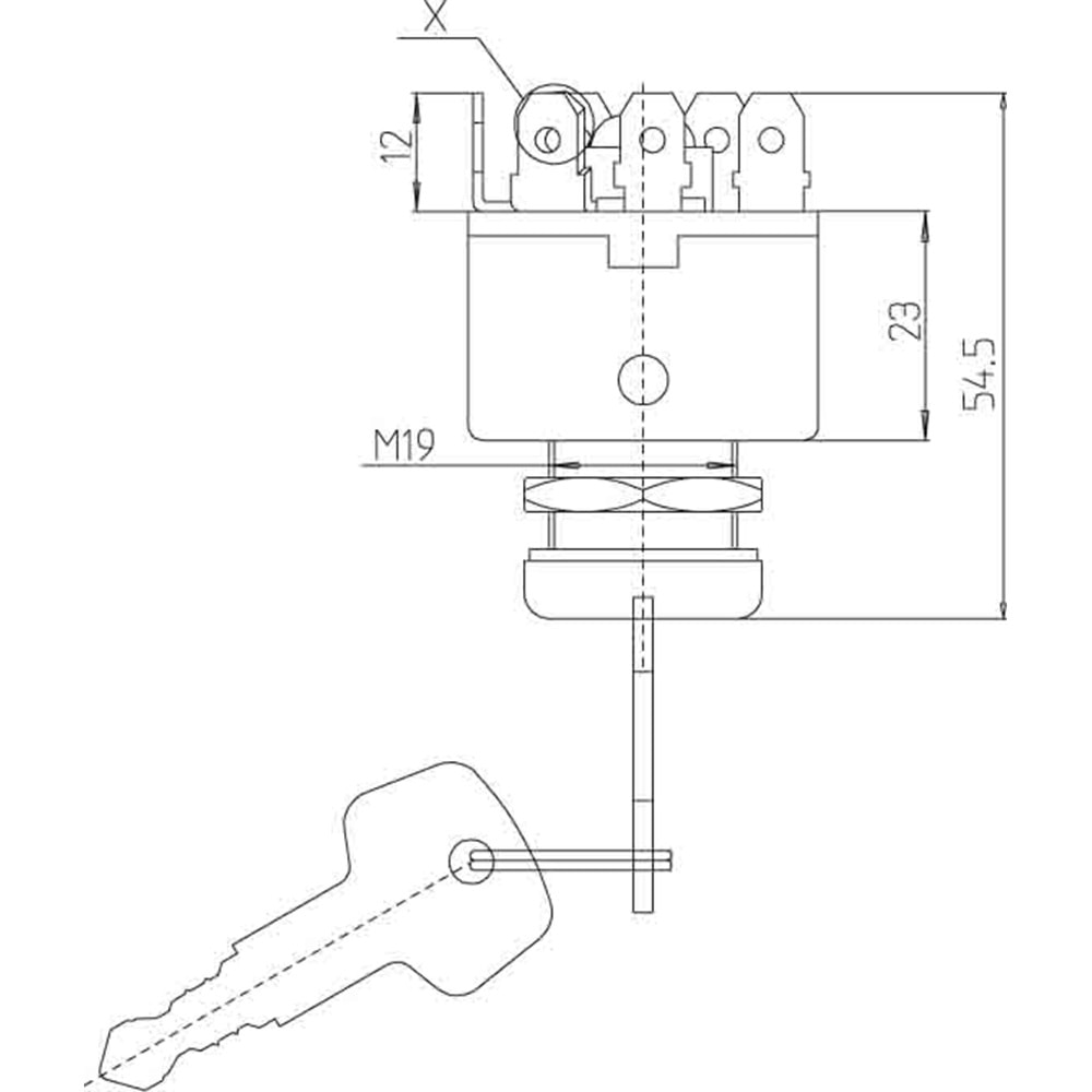 MARŞLI KONTAK ANAHTARI İKİ POZİSYONLU KABLOSU