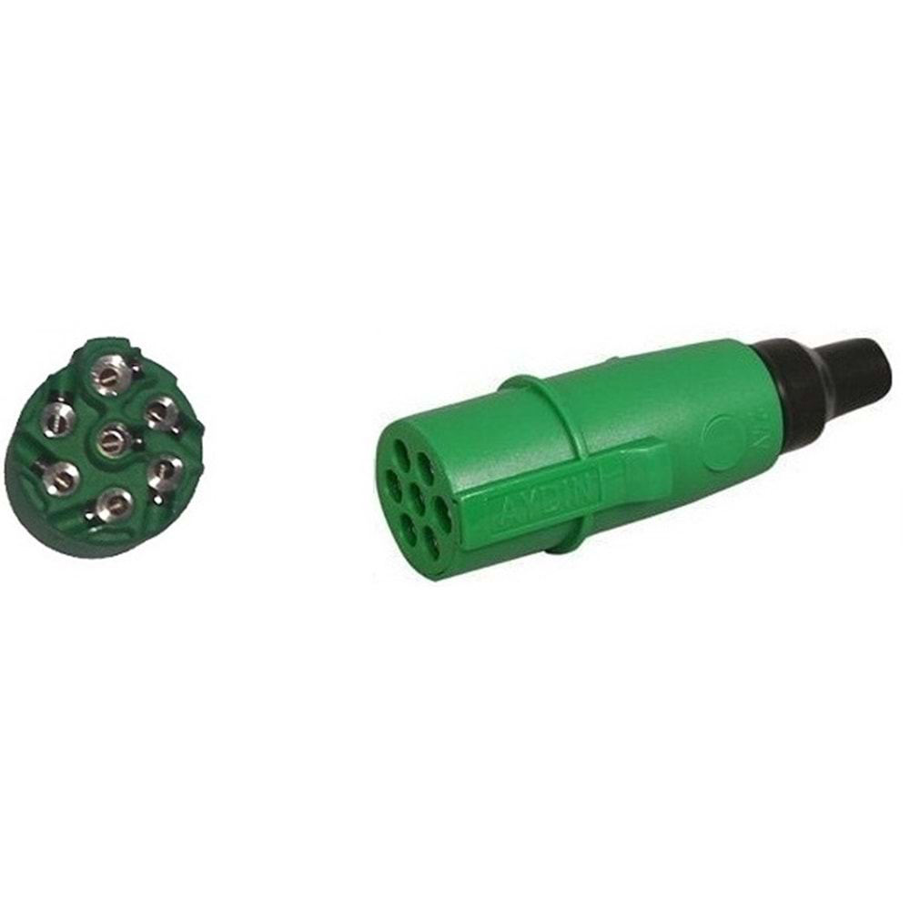 RÖMORK FİŞİ VİDALI S TİP YEŞİL