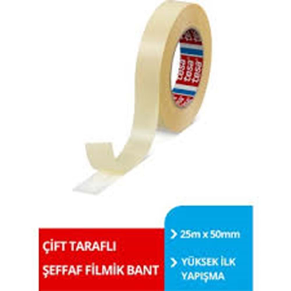 ÇİFT TARAFLI BANT ŞEFFAF SİL.LU 15MMX5MT