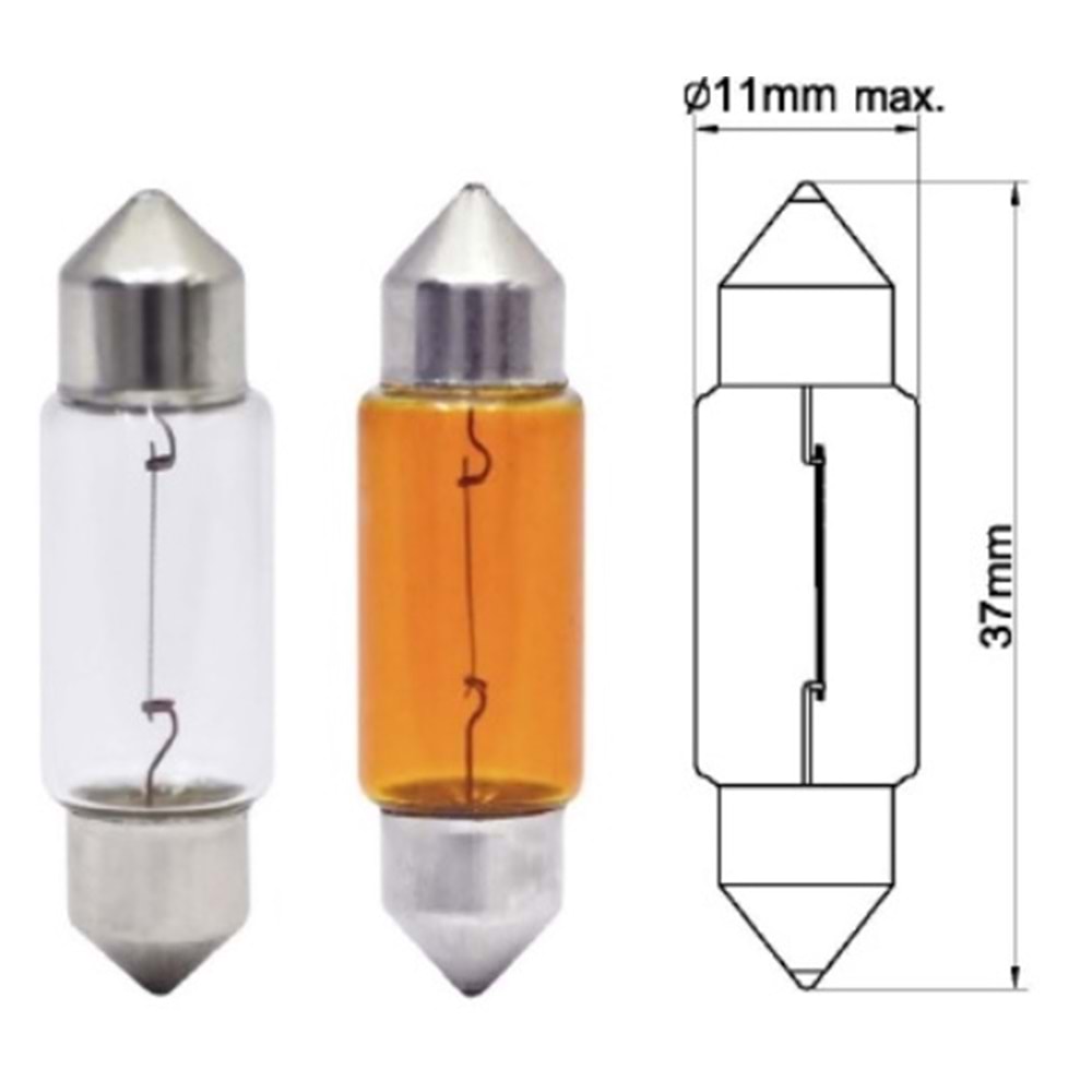 8x31 12 V 3 W SOFİT AMPUL