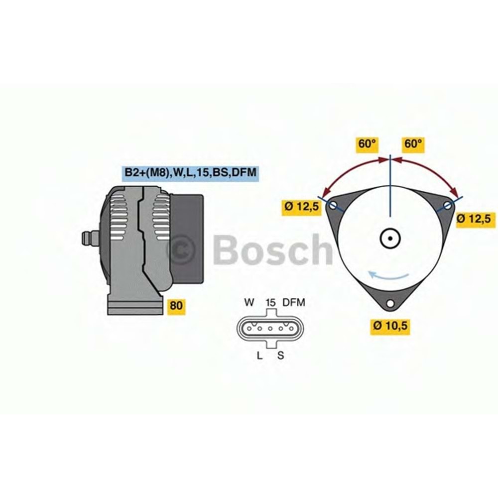 ALTERNATÖR ESKİ :0124555032 OEM:0141545302
