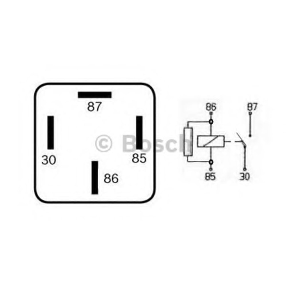 BOSCH 4 UÇLU RÖLE TURUNCU
