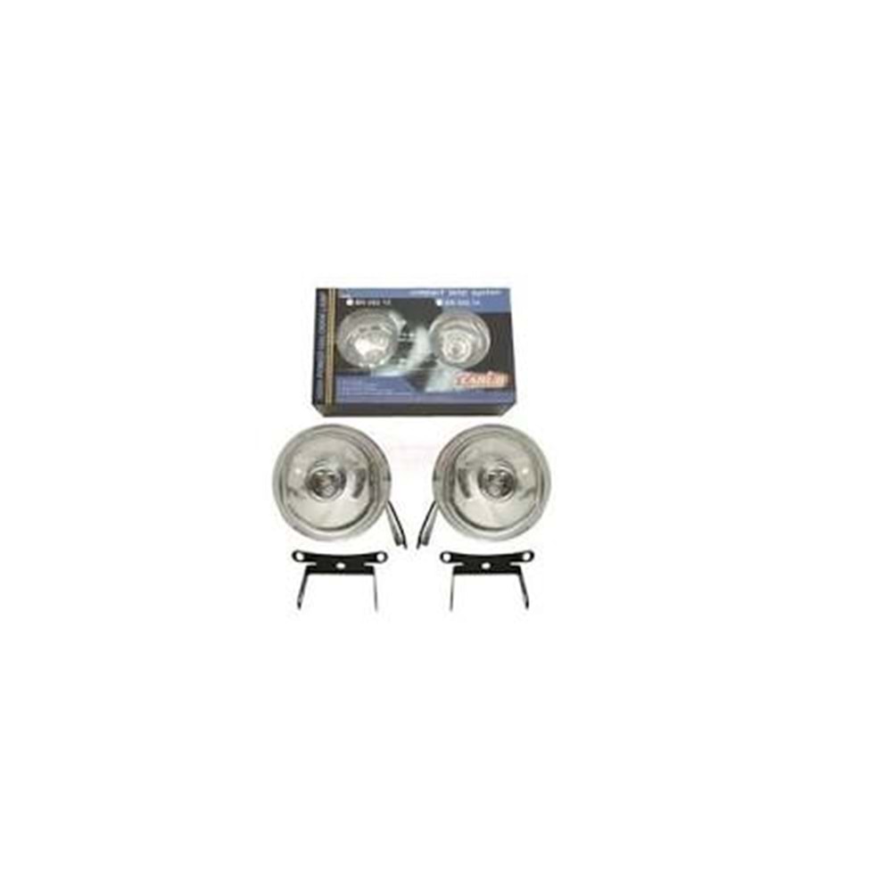 SİS LAMBASI12V 9CM YUVARLAK SİY METAL BEYAZ