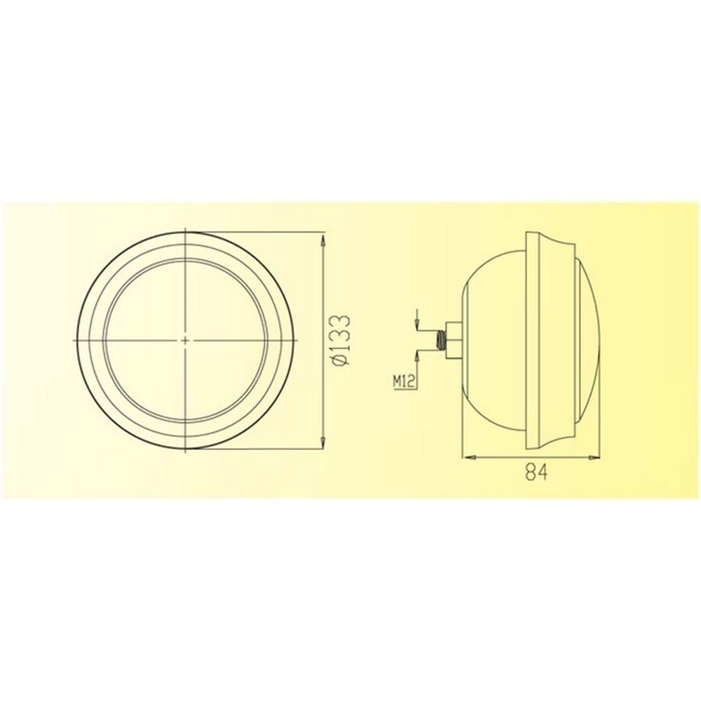 JOHN DEERE FORD-KISA ÖN LASTİK Lİ FAR