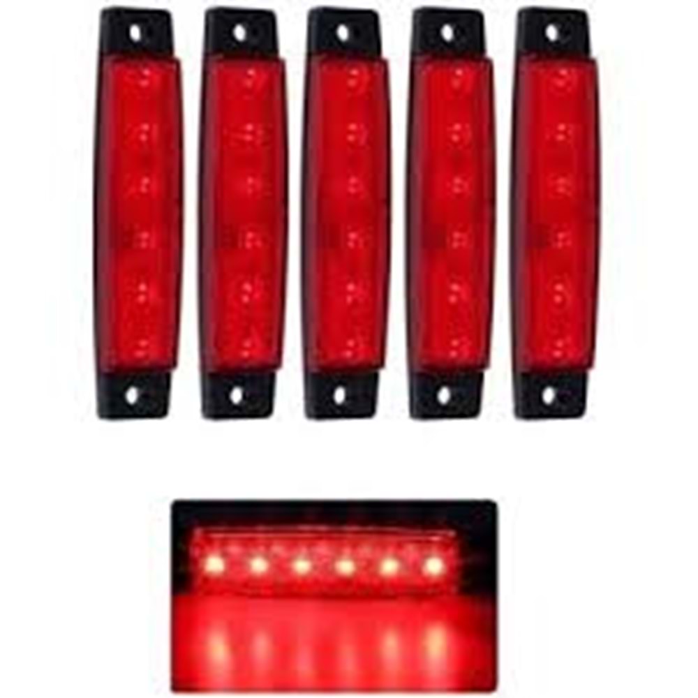 24V PARMAK PAMAK LED KIRMIZI