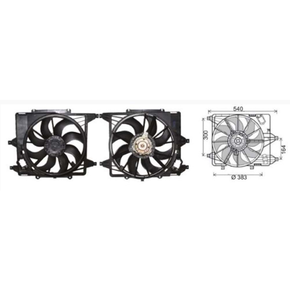 RFM 1538 KALORİFER MOTOR 12V RENAULT KANGOO 2001--