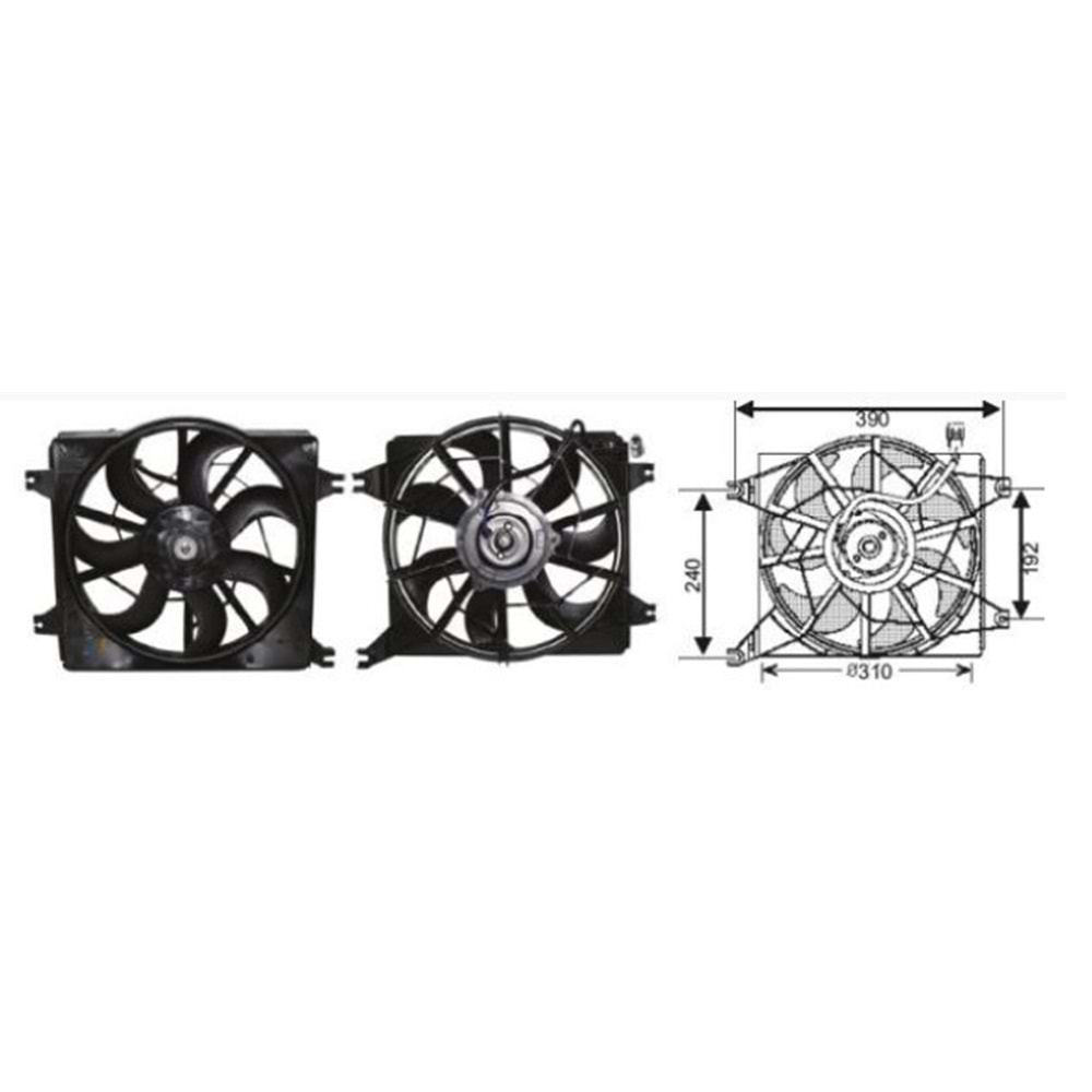 RFM 3010 FAN MOTORU HYUNDAI ACCENT 97-99