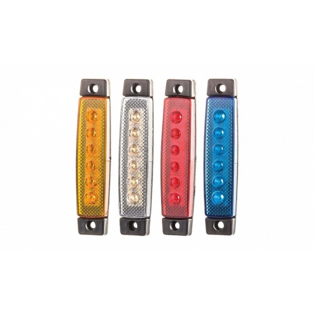 6 LEDLİ PARMAK LAMBA MAVİ