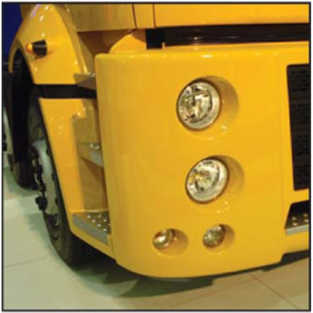 KISA HÜZME FAR 24V PARKLI H7 AMP.AYAR MOTORLU