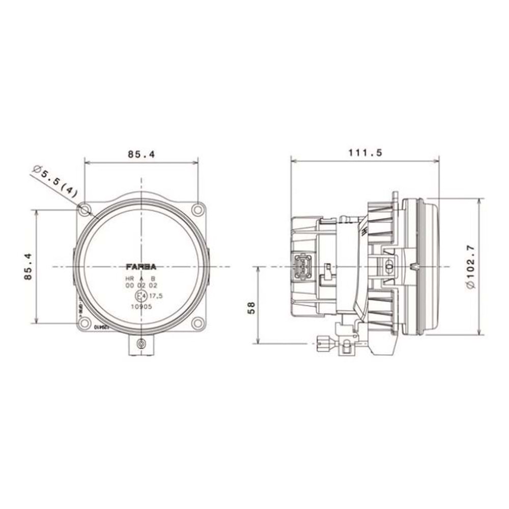 FAR YENİ CADFACE SİS KORUYUCU KAPAKLI 12V
