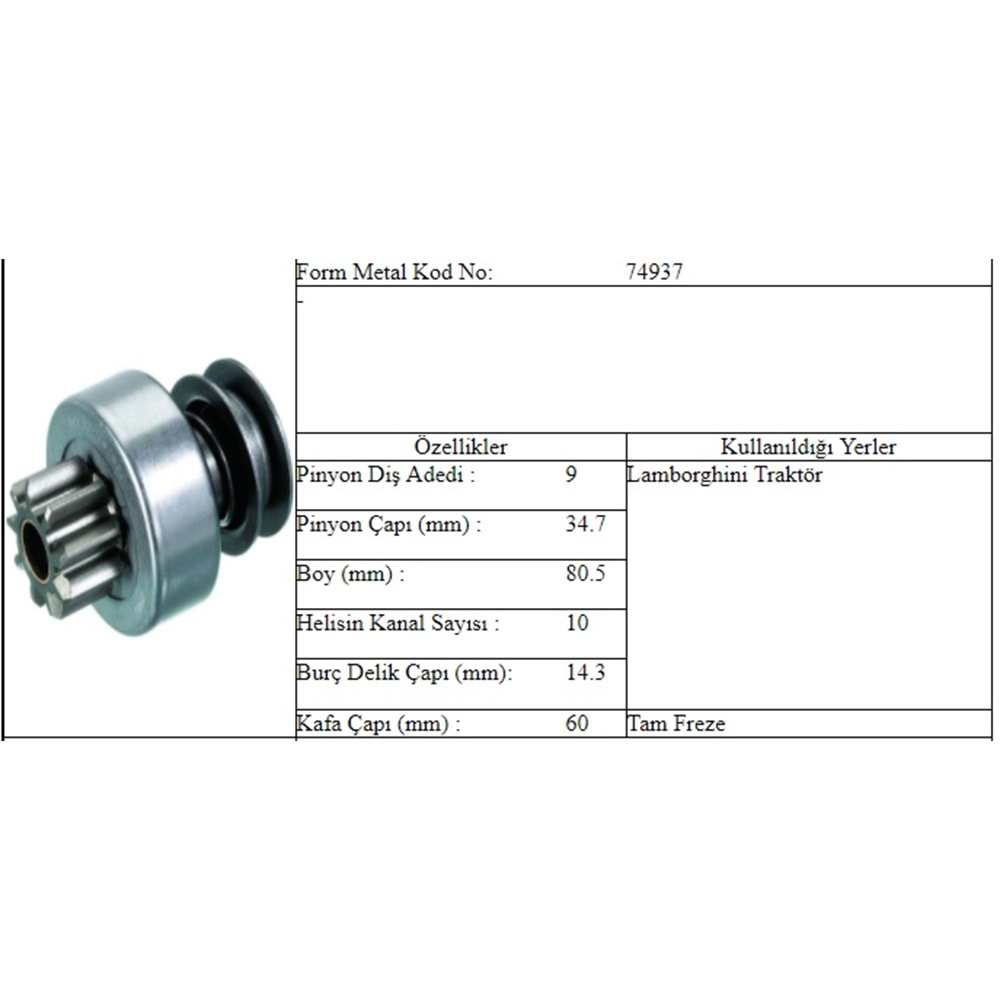 M.DİŞLİ 9 DİŞ LAMBORGHINI TRAKTÖR