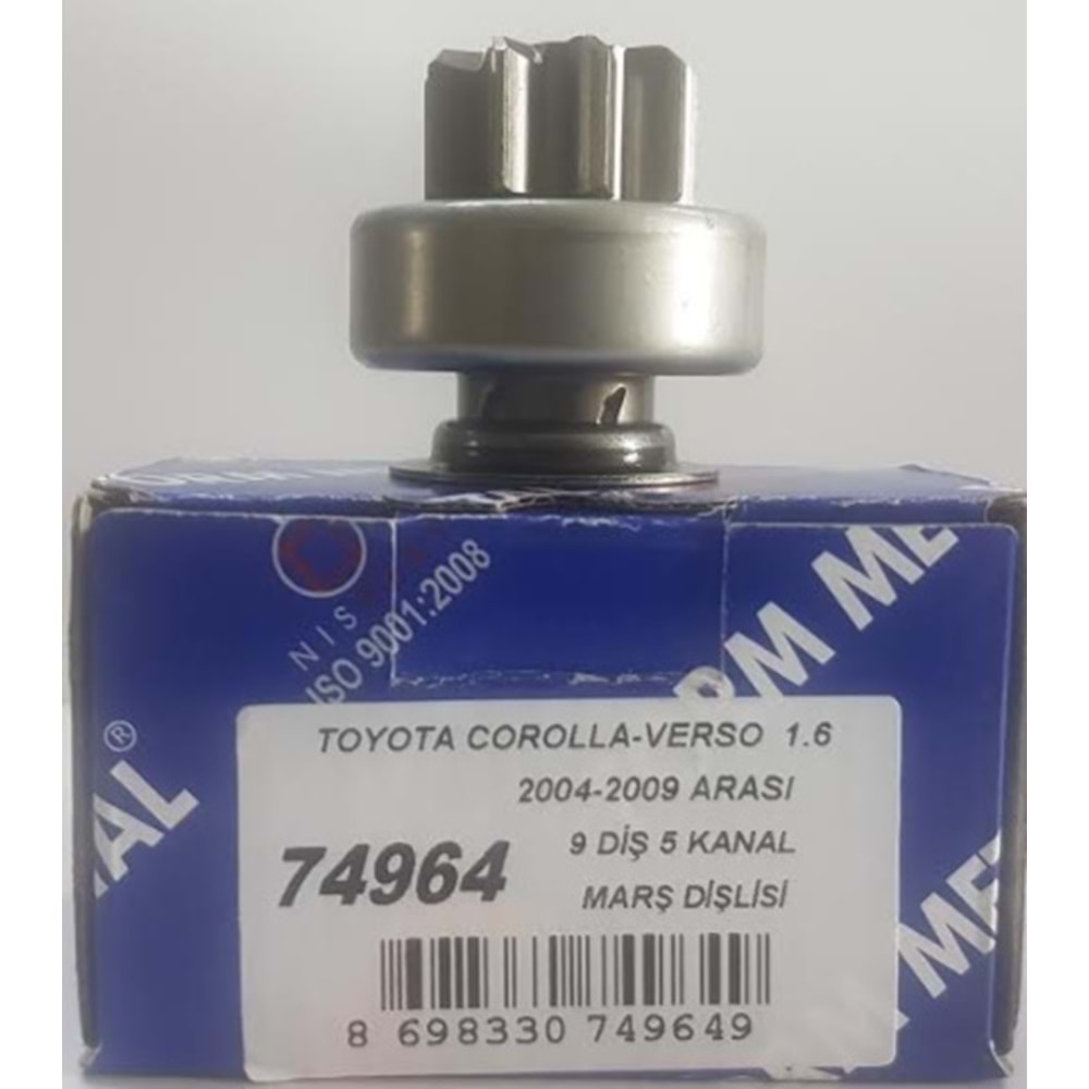 MARŞ DİŞLİSİ TOYOTA COROLLA-VERSO 1.6 29MM
