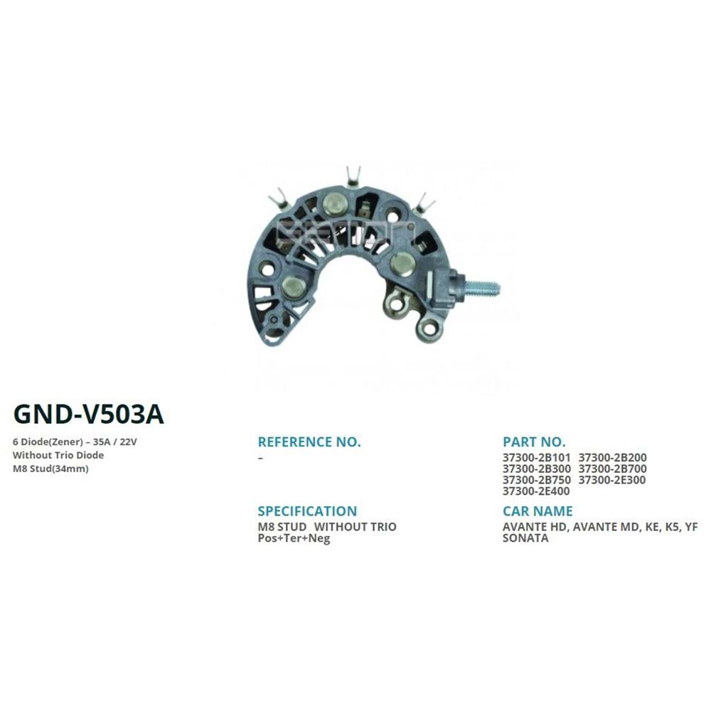 DIOT TAB. HYUNDAI AVANTE HD - MD - KE - K5 - YF SO