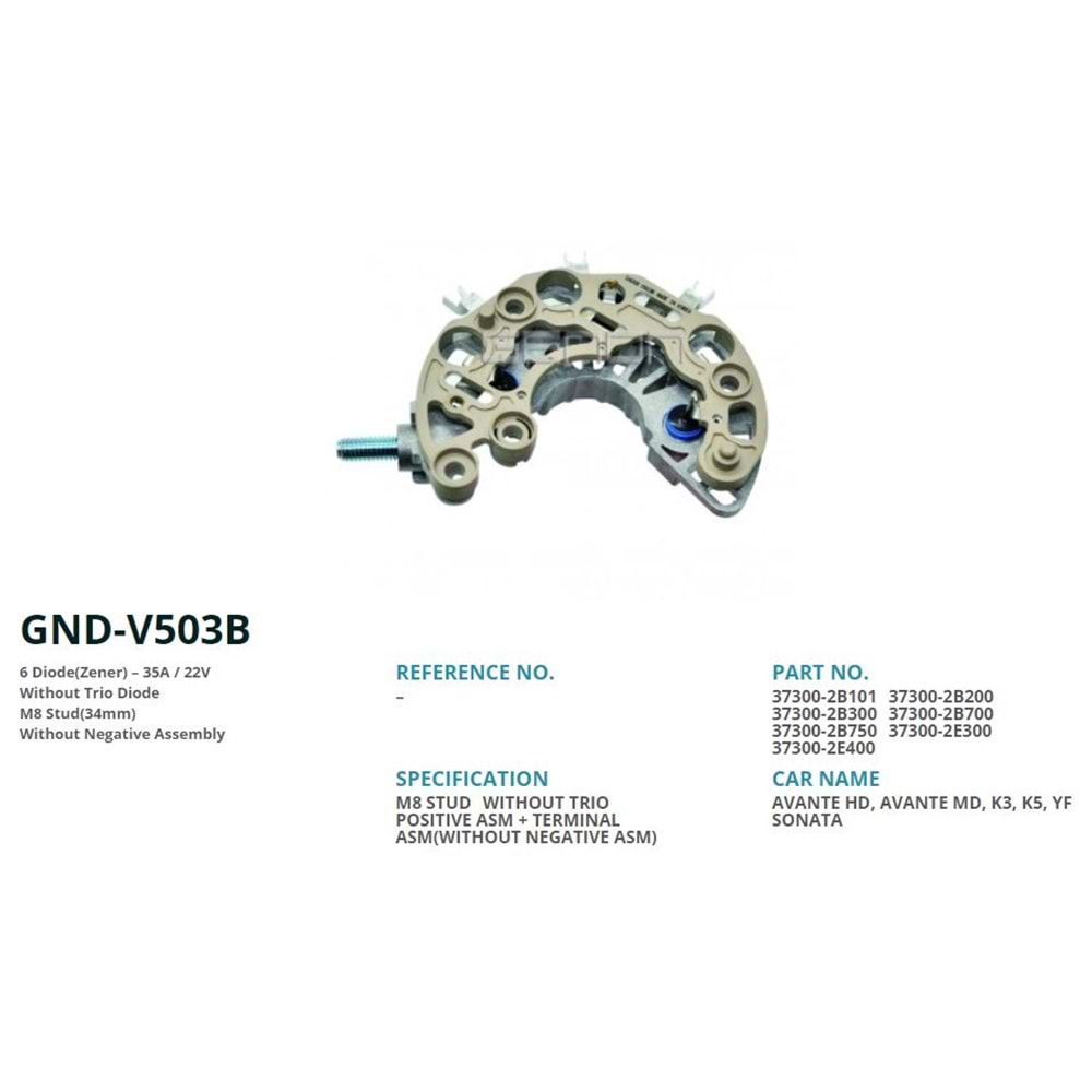 DIOT TAB. HYUNDAI AVANTE HD - MD - KE - K5 - YF SO