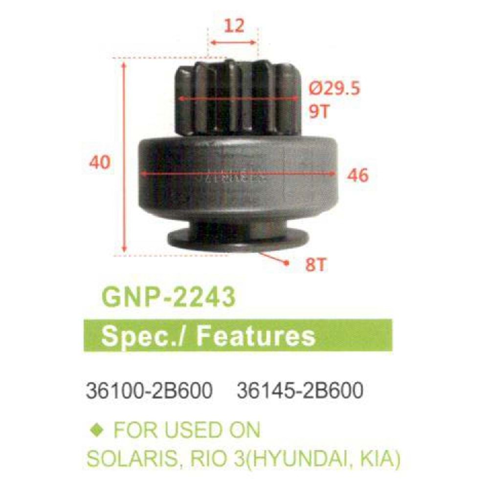 M.DİŞL. 9 DIS HYUNDAI SOLARIS / KIA RIO 3