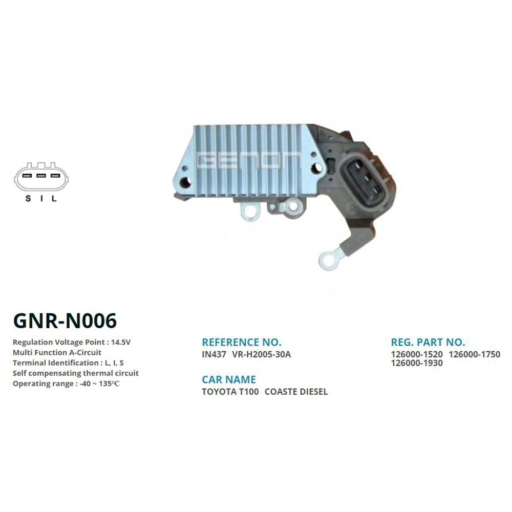 KONJ. 12V TOYOTA CAMRY / LAND CRUISE 63.5mm (L, I,