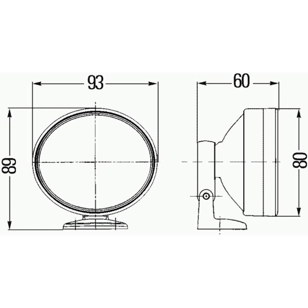 GÜNDÜZ SÜRÜŞ LAMBASI SET 12 V OVAL
