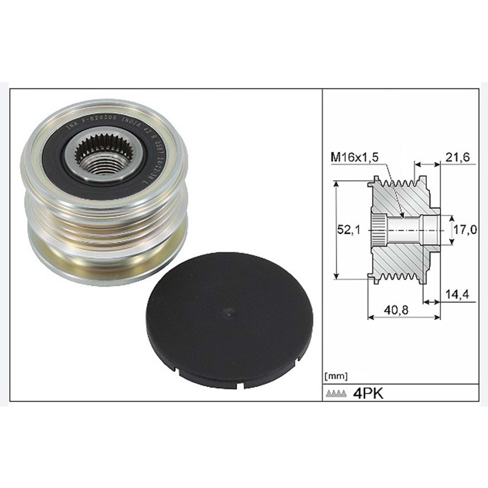 ALTERNATÖR KASNAĞI RENAULT LOGAN SANDERO NISSAN