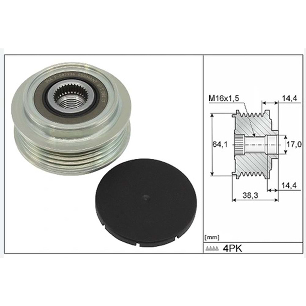 ALTERNATÖR KASNAĞI MERCEDES BENZ AMG GLC63